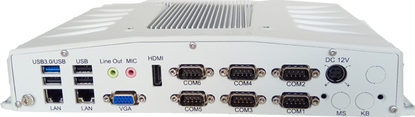 Lionconit EMC-C003低功耗无风扇高效能嵌入式工控机J1900处理器2网口6串口